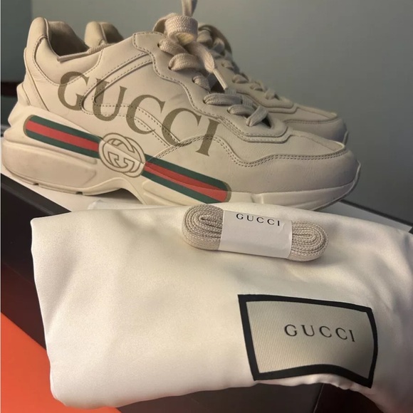 Gucci Rhyton Sneaker Logo- Size 37 (US 7) - Picture 1 of 10